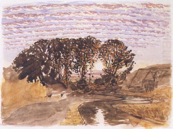 Samuel Palmer Study for The Watermill china oil painting image